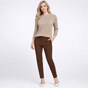 Saks Fifth Avenue Cashmere Blend Sweater • Made in Italy • Classic Ribbed Knit